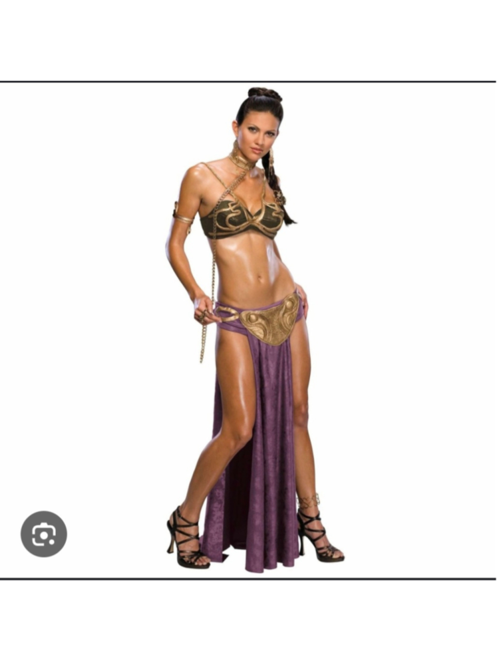 Princess Leia Slave Jabbas Prisoner Sexy Star Wars Licensed Womens Costume XS